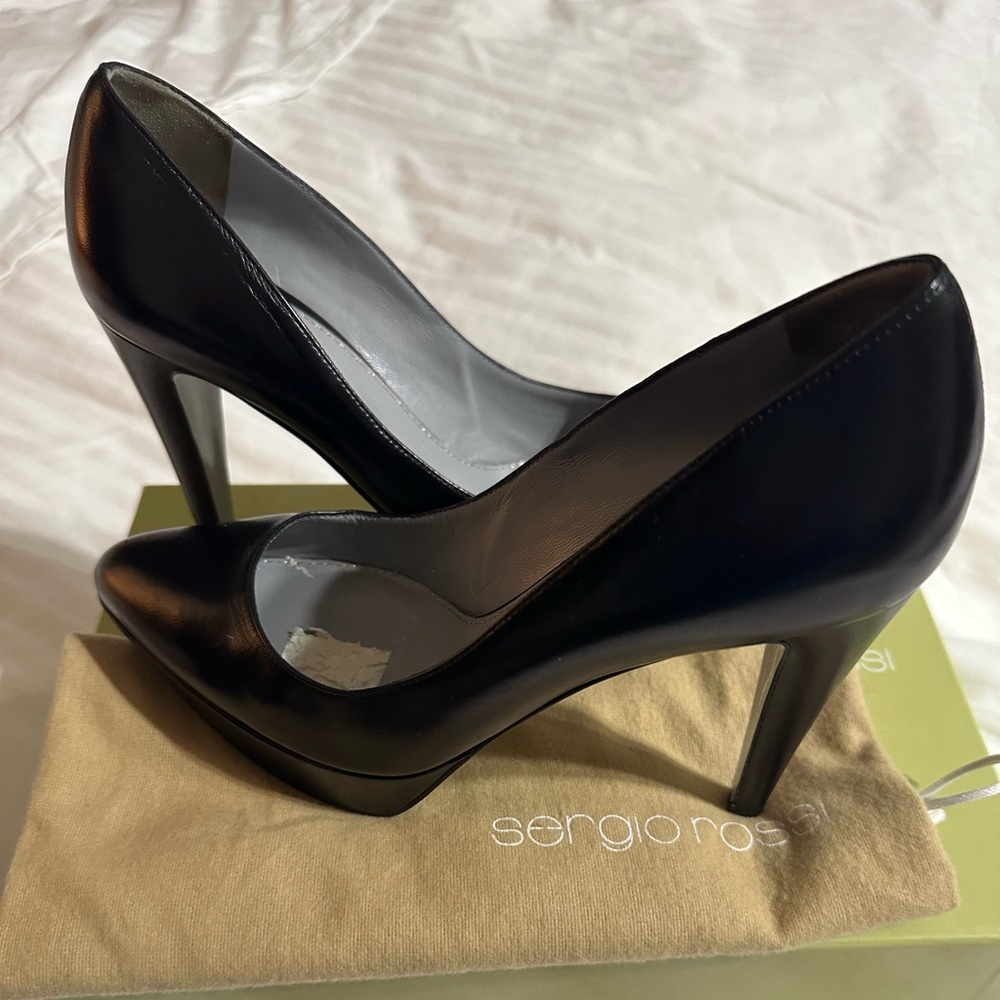 Sergio Rossi Platform Pump Sz 8/38